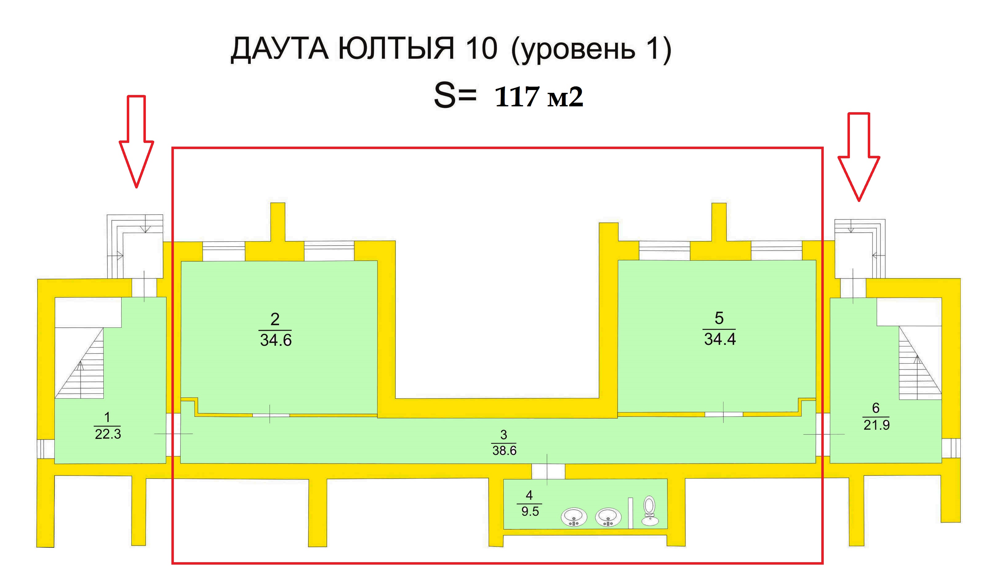 Жилой дом по ул. Даута Юлтыя, 10 — ГУП 